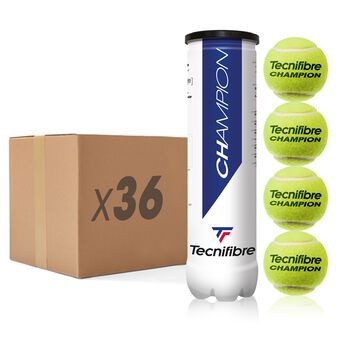 Balles de tennis CHAMPION  - CARTON DE 36 TUBES